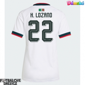 Mexiko Hirving Lozano #22 Dámské Venkovní Dres MS 2026 Krátký Rukáv